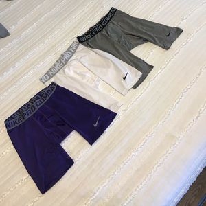 3 Nike Compression Shorts